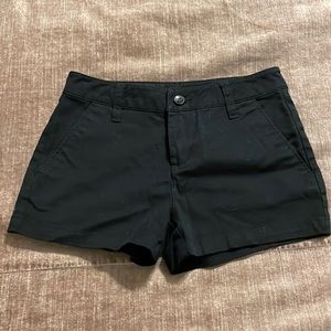 Girls black Volcom shorts (chinos)